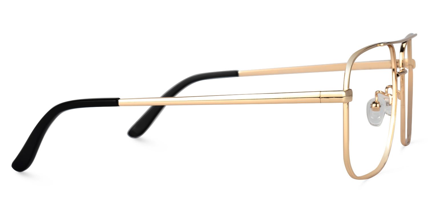 Aviator Gold Eyeglasses | Vooglam.com 4