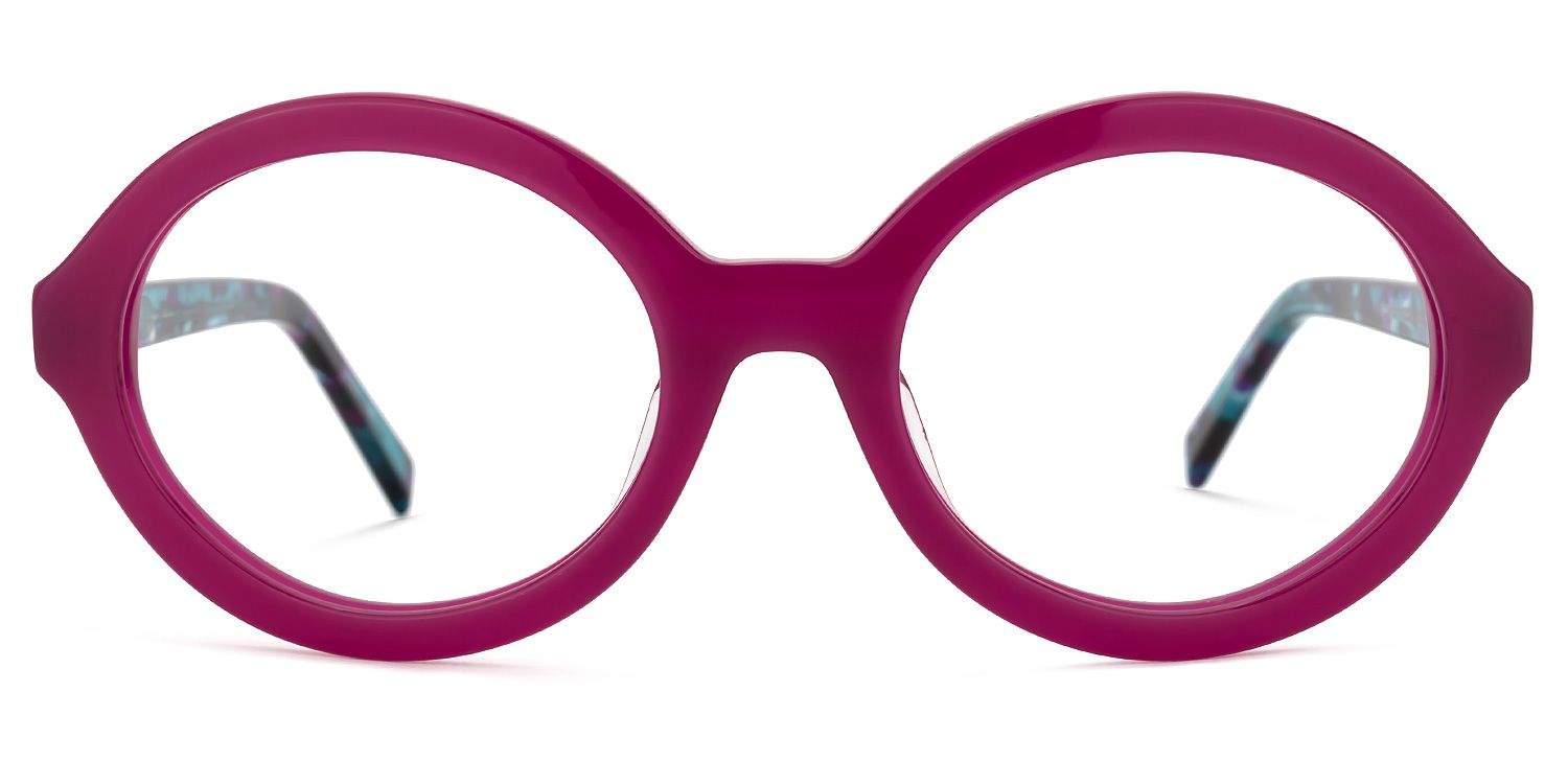 Hoskins - Oval Purple Eyeglasses product detail 2
