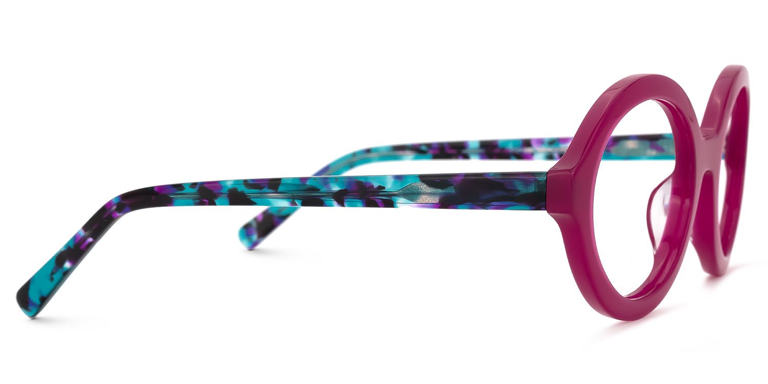 Hoskins - Oval Purple Eyeglasses product detail 4