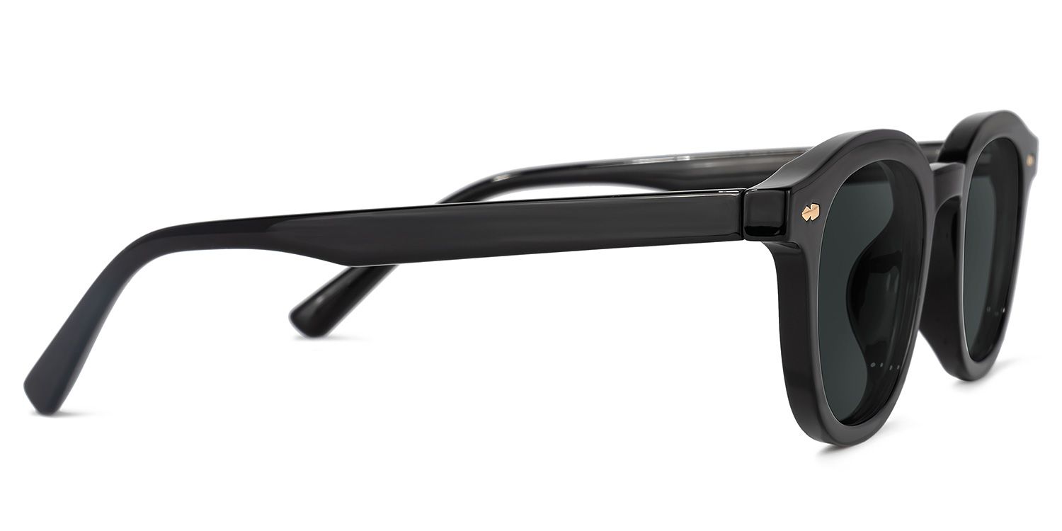Round Black Sunglasses | Vooglam.com 4