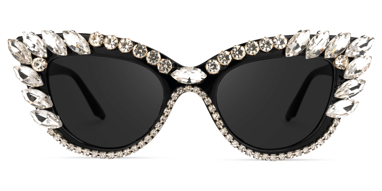

Natasha - Cat Eye White Sunglasses