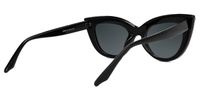 Cat Eye White Sunglasses | Vooglam.com Side View