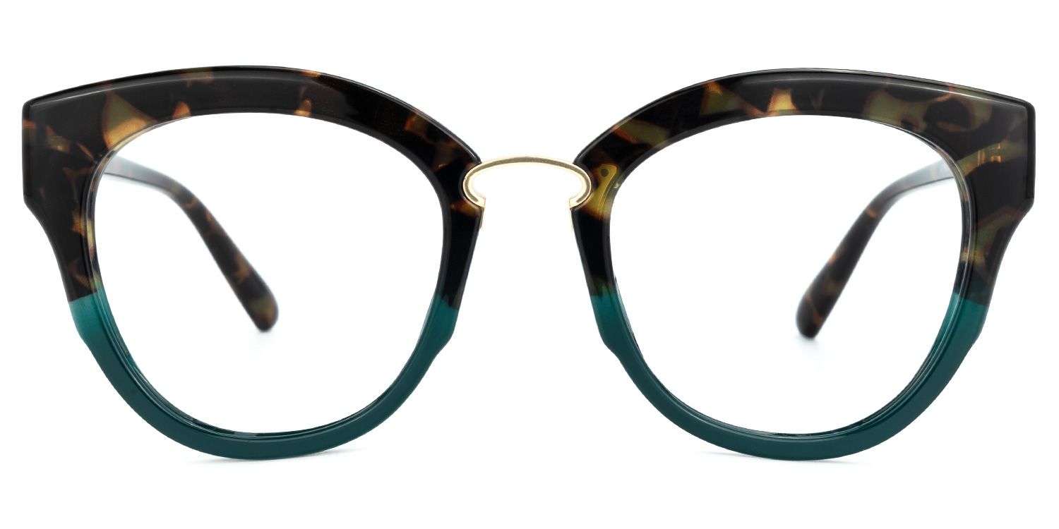 Round Tortoise Eyeglasses | Vooglam.com Angle View