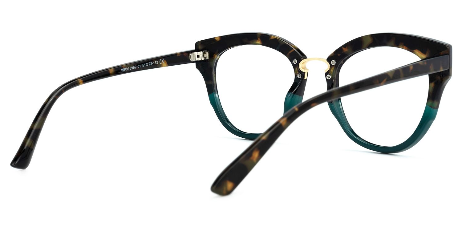 Round Tortoise Eyeglasses | Vooglam.com Side View