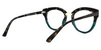Round Tortoise Eyeglasses | Vooglam.com Side View