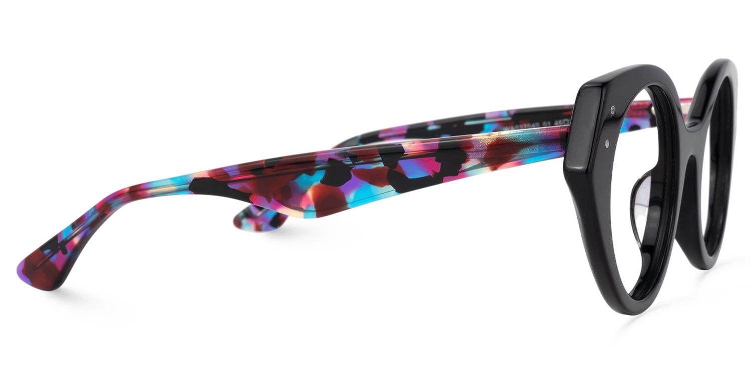 Geometric Black Eyeglasses | Vooglam.com 4
