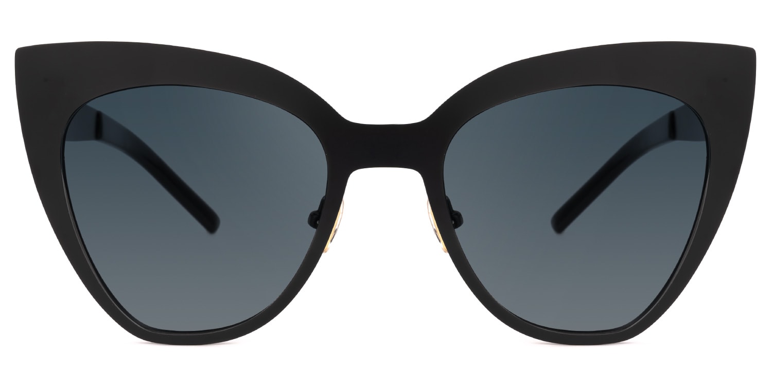 

Stefanie - Cat Eye Black Sunglasses