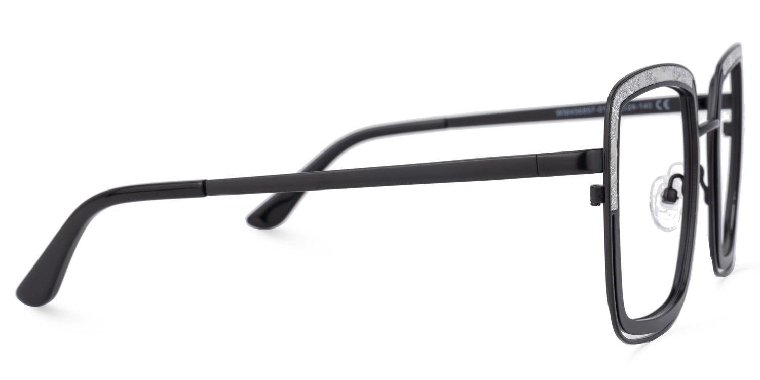 Square Black Eyeglasses | Vooglam.com 4