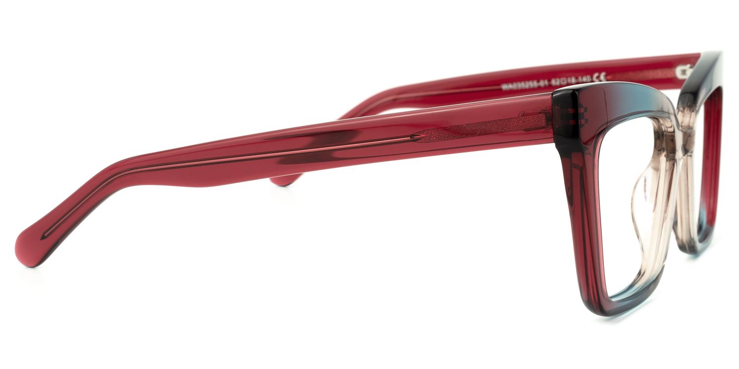 Galarza -  Vaporwave Vibe Gradient Red Eyeglasses | Vooglam 4