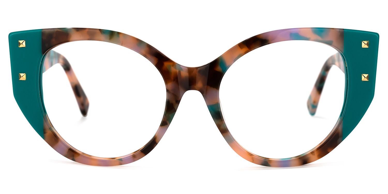 Kornegay - Cat Eye Floral Eyeglasses | Vooglam Angle View