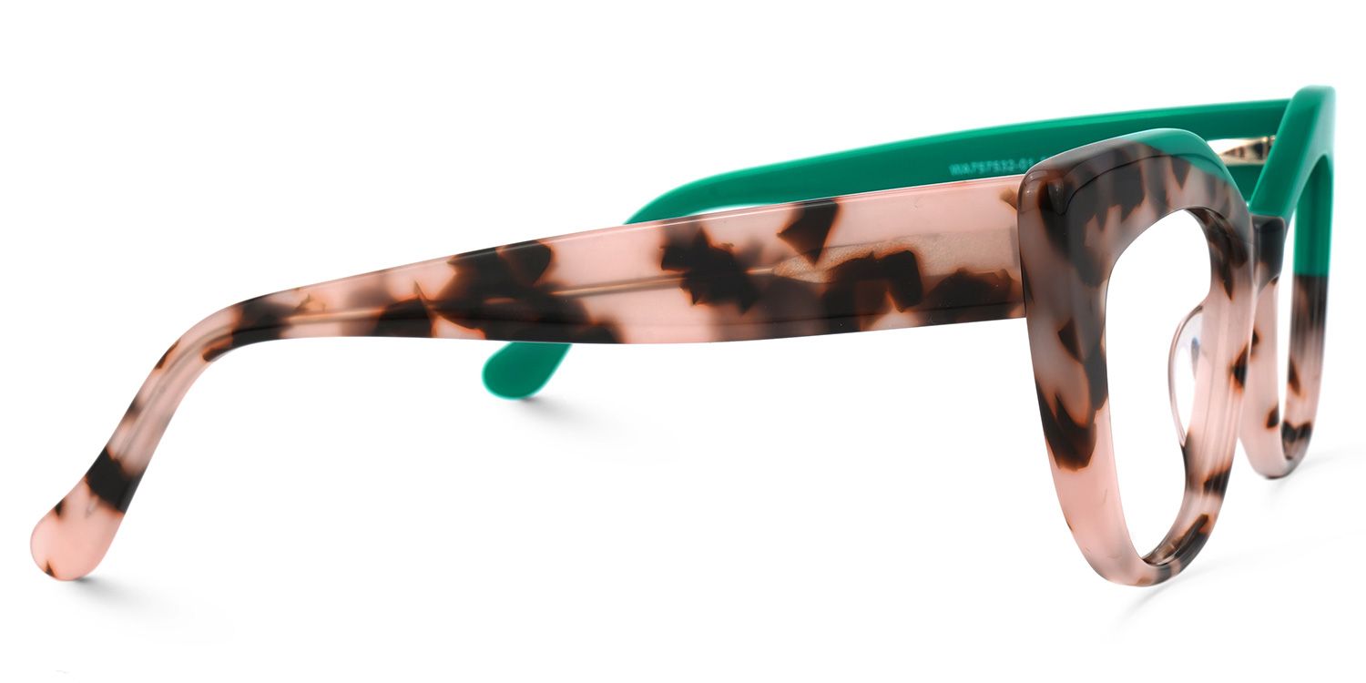 Marian - Geometric Green Eyeglasses | Vooglam 4