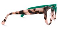 Marian - Geometric Green Eyeglasses | Vooglam 