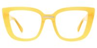 Sturgis - Rectangle Yellow Eyeglasses | Vooglam Angle View