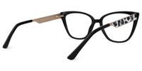 Rectangle Black Eyeglasses | Vooglam.com Side View