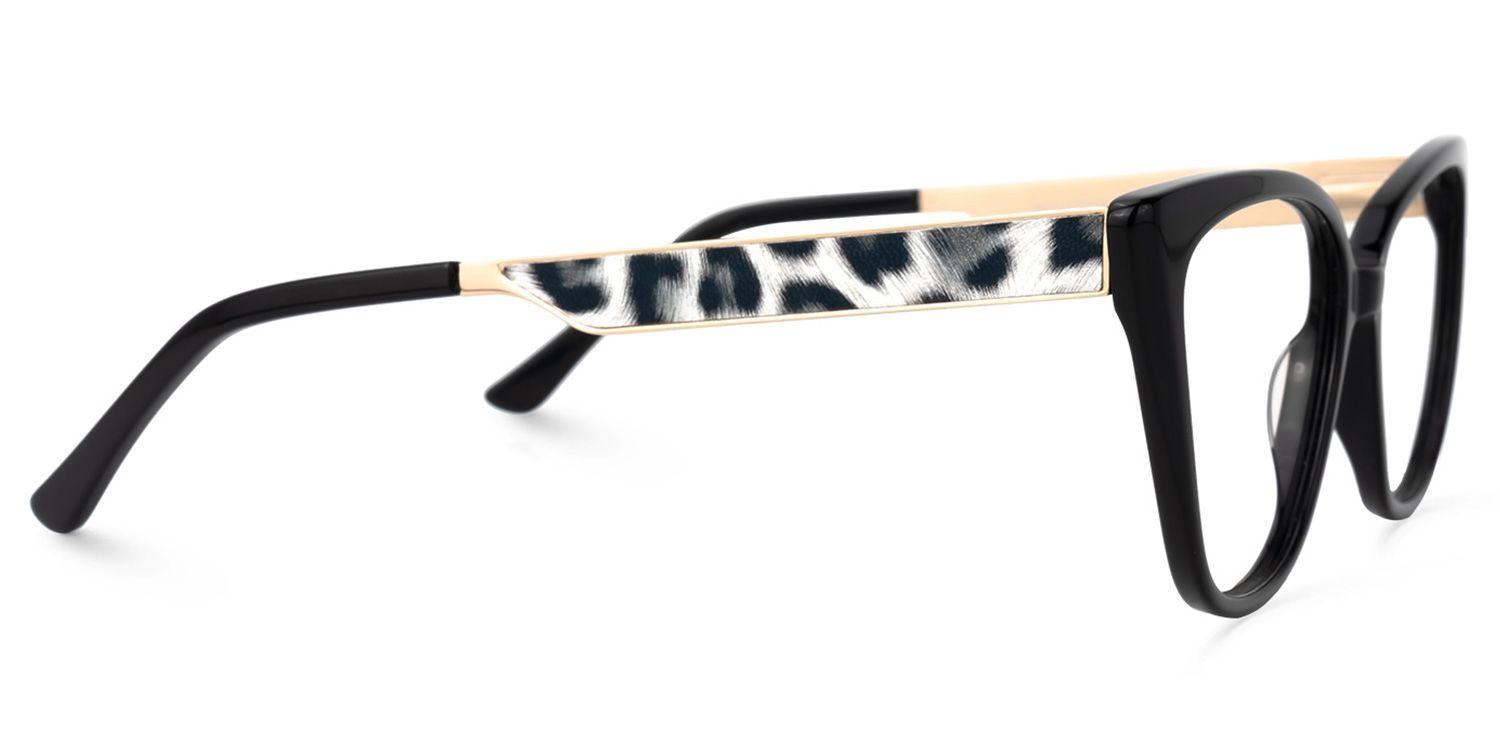 Rectangle Black Eyeglasses | Vooglam.com 4