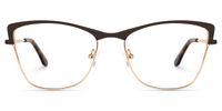 Rectangle Brown Eyeglasses | Vooglam.com Angle View