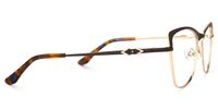 Rectangle Brown Eyeglasses | Vooglam.com 