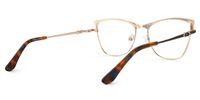 Rectangle Brown Eyeglasses | Vooglam.com Side View