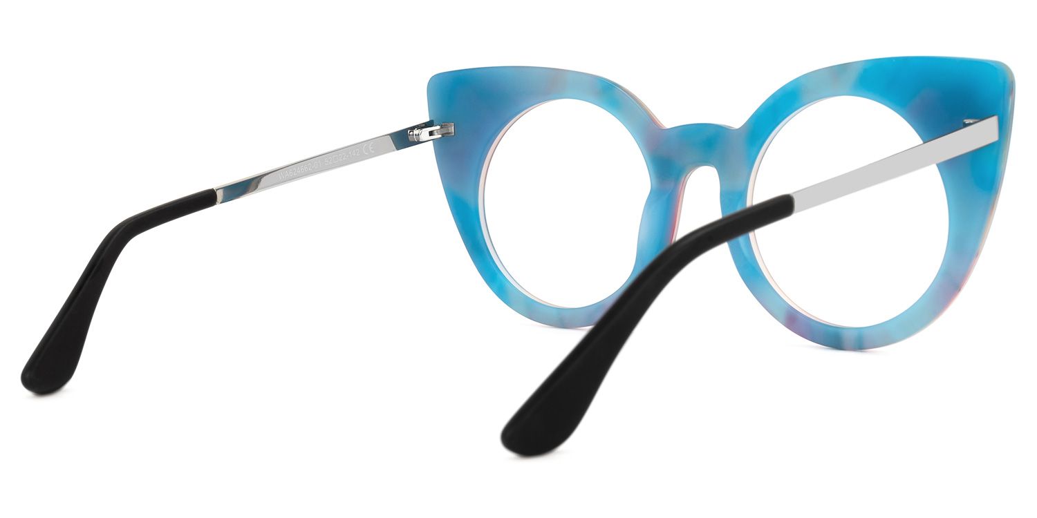 Sherell - Cat Eye Colorful Eyeglasses | Vooglam Side View