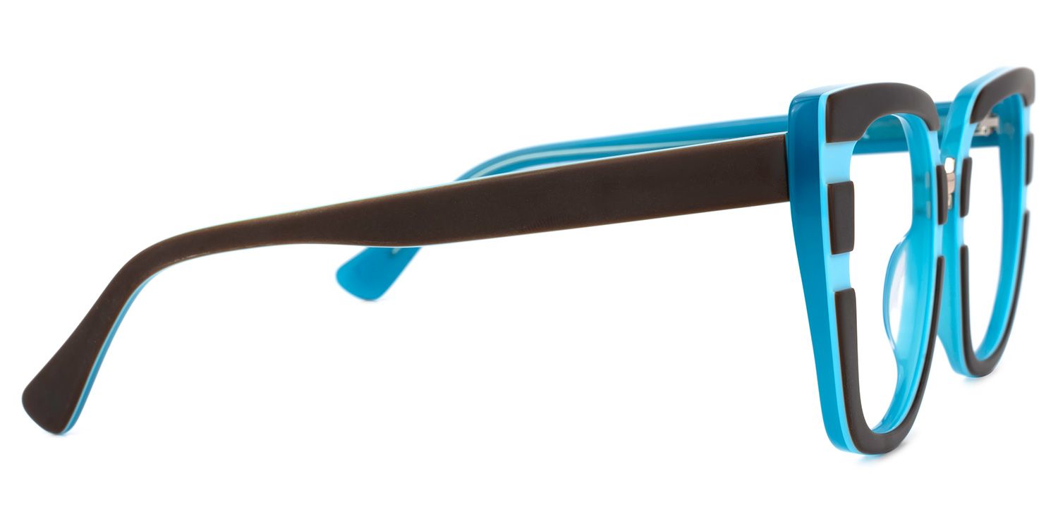 Square Brown Eyeglasses | Vooglam.com 4