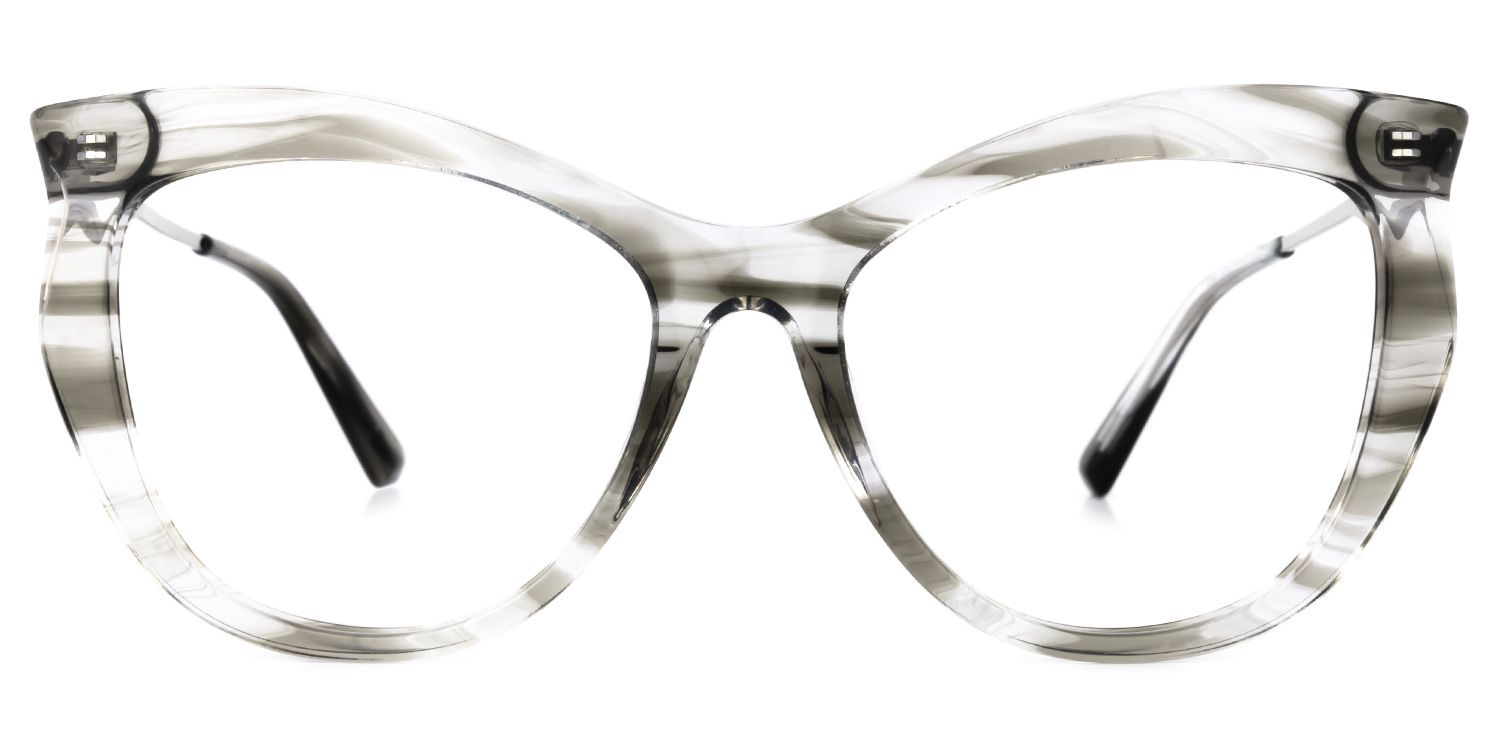 Kristy - Geometric Grey Eyeglasses product detail 2