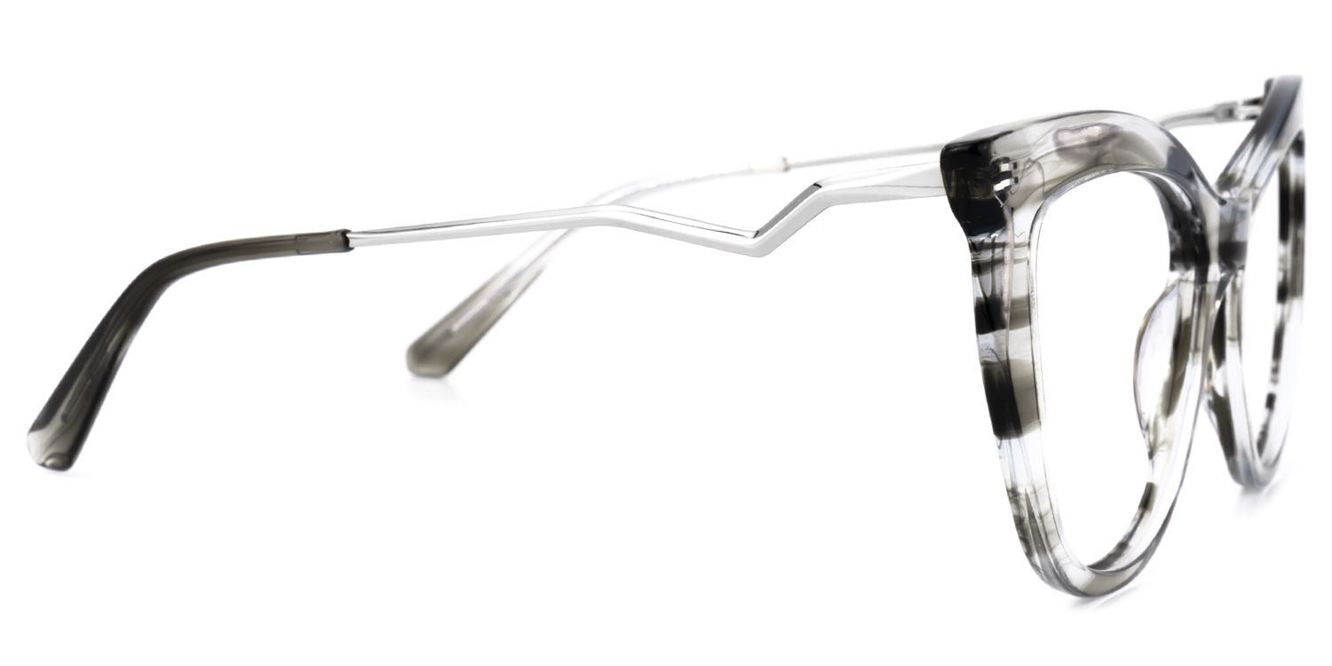 Kristy - Geometric Grey Eyeglasses product detail 4