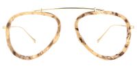 Aviator Floral Eyeglasses | Vooglam.com Angle View