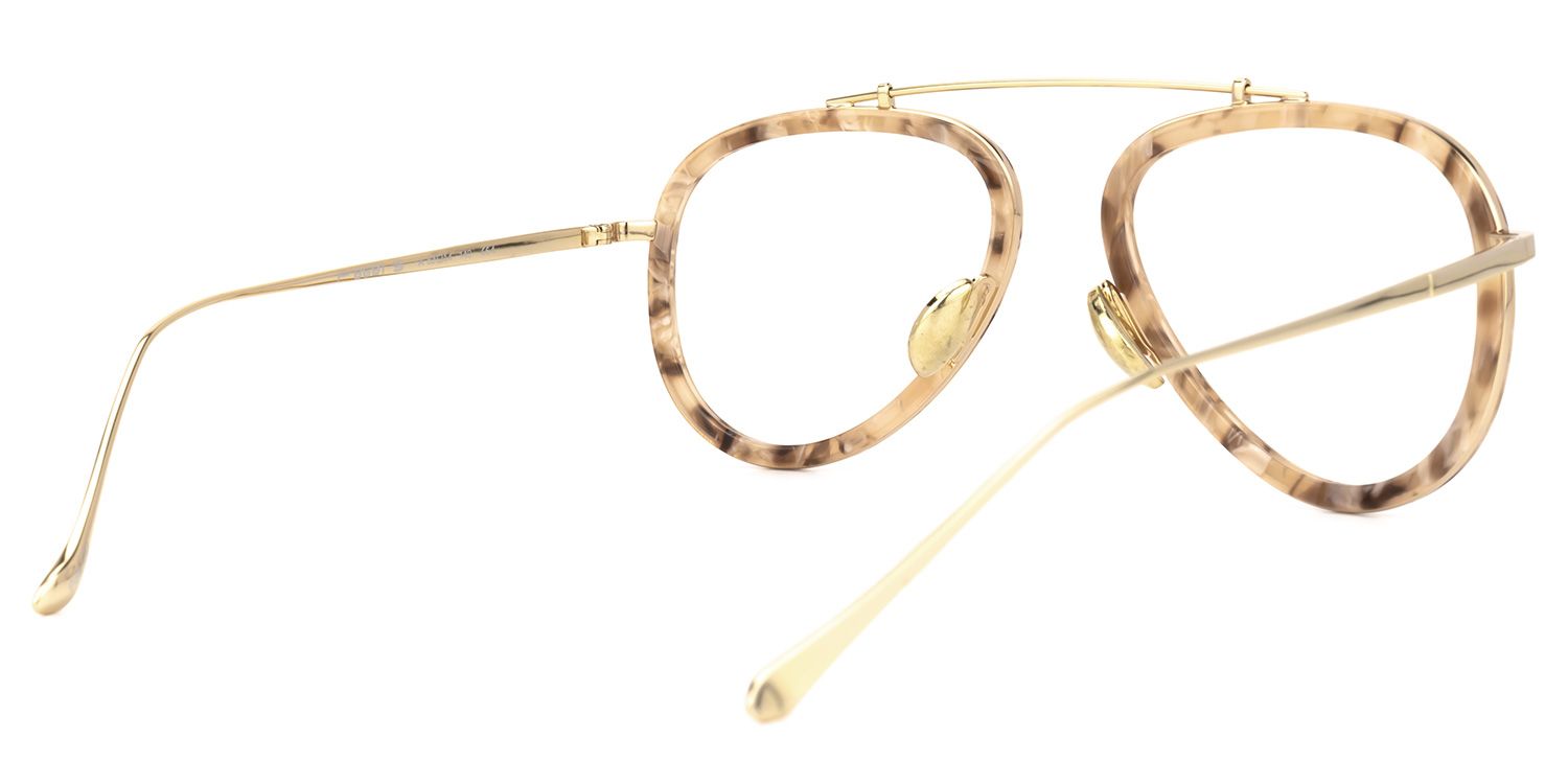 Aviator Floral Eyeglasses | Vooglam.com Side View