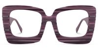 Square Purple Eyeglasses | Vooglam.com Angle View
