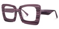 Square Purple Eyeglasses | Vooglam.com Front View