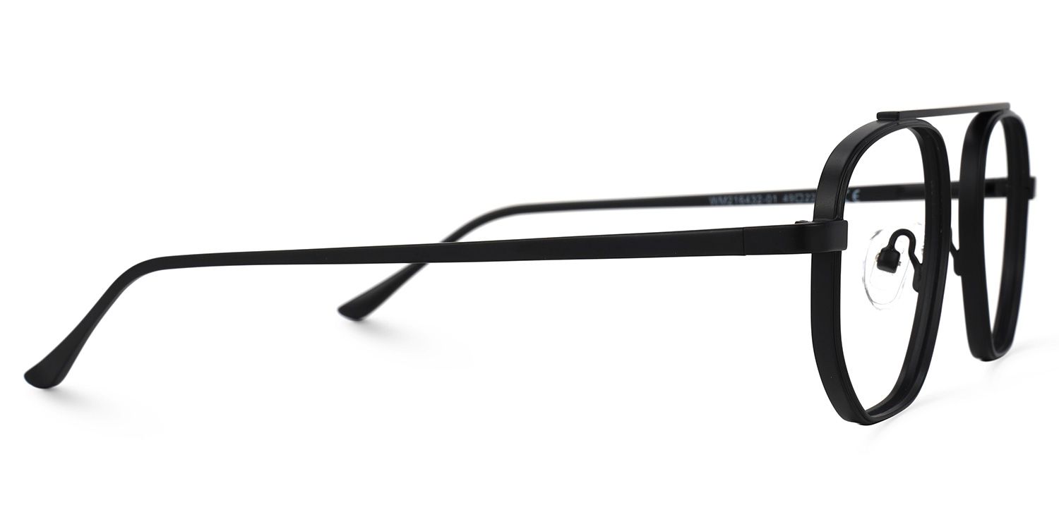 Aviator Black Eyeglasses | Vooglam.com 4