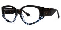 Geometric Tortoise Eyeglasses | Vooglam.com Front View