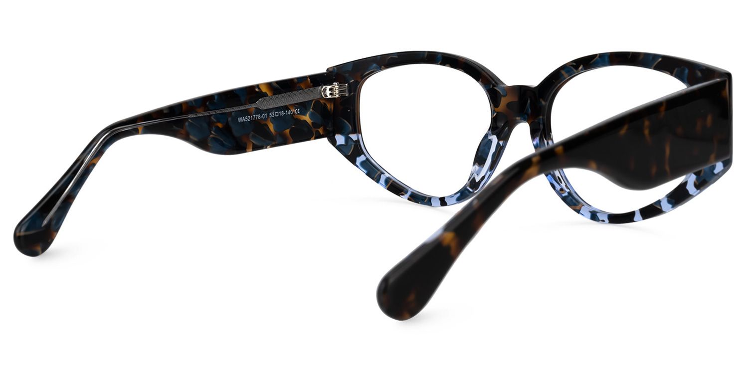 Geometric Tortoise Eyeglasses | Vooglam.com Side View