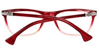 Savannah Rectangle Red Eyeglasses  - 6