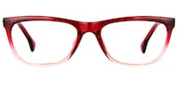 Savannah Rectangle Red Eyeglasses  - 2