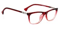 Savannah Rectangle Red Eyeglasses  - 3
