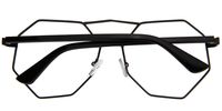 Jacob Irregular Octagon Black Eyeglasses 