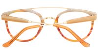Handsome Aviator Light Amber Glasses 