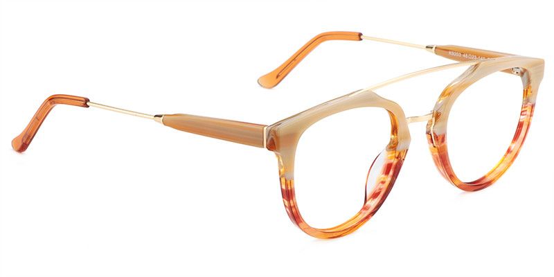 Handsome Aviator Light Amber Glasses 5