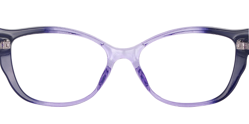 Trendy Wing Purple Eyeglasses 5