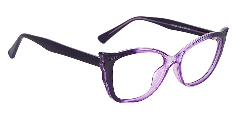 Trendy Wing Purple Eyeglasses 4