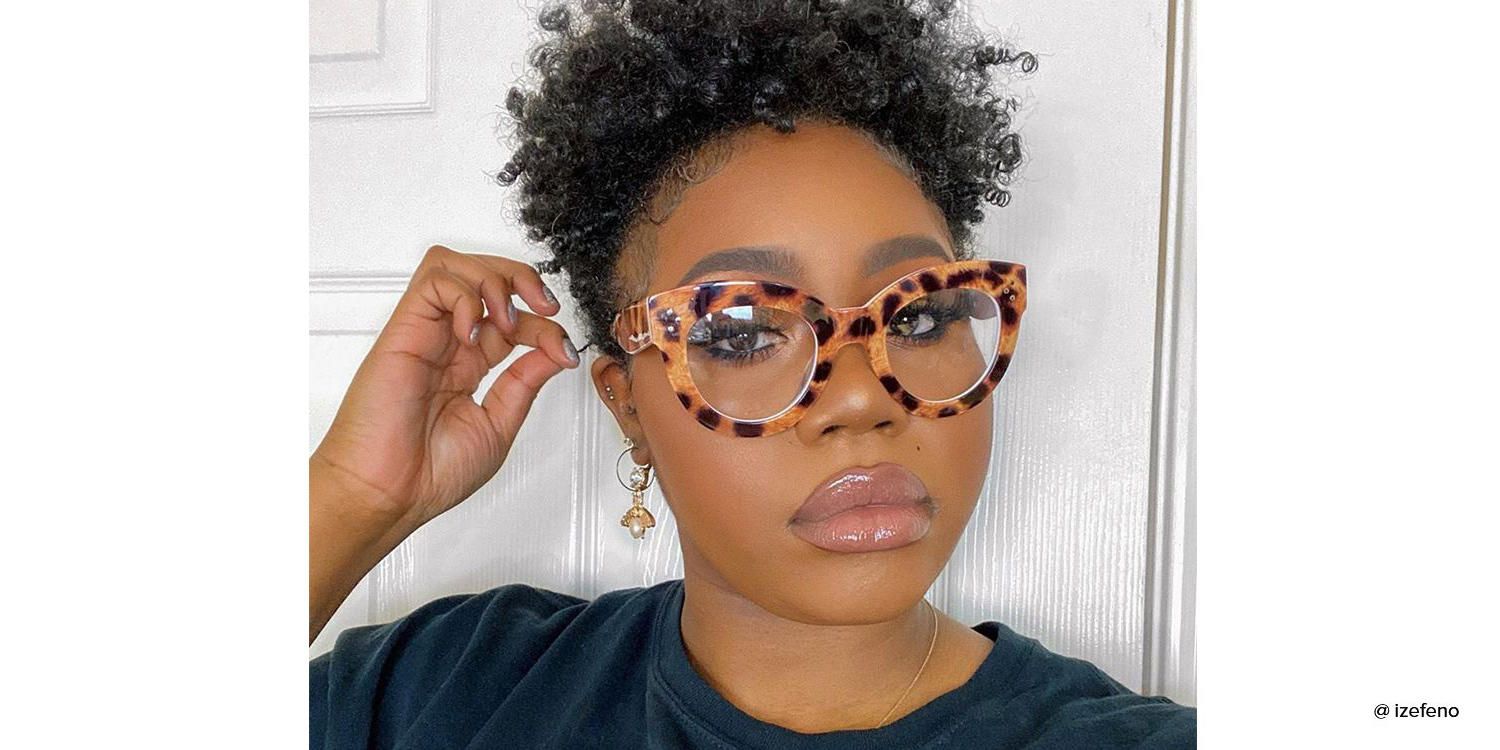 Oval Yellow/Leopard Eyeglasses | Vooglam.com 5