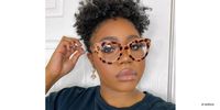 Oval Yellow/Leopard Eyeglasses | Vooglam.com 