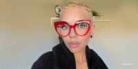 Cat Eye Red Eyeglasses | Vooglam.com 