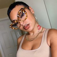Zuzanna - Cat Eye Brown Eyeglasses | Vooglam On Model