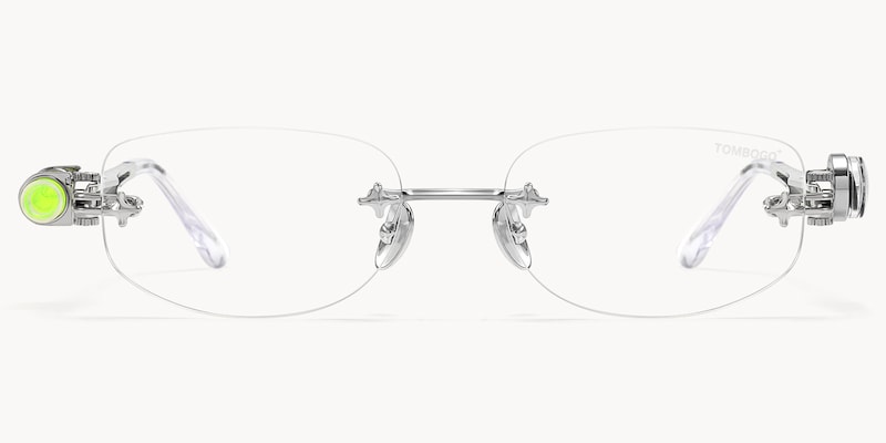 The Utilitarian - Oval Silver Eyeglasses