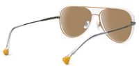 Hafsa - Aviator Champagne Prescription Sunglasses | Vooglam Side View