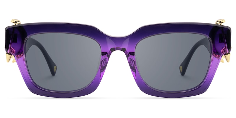 Sabrina - Rectangle Purple Sunglasses