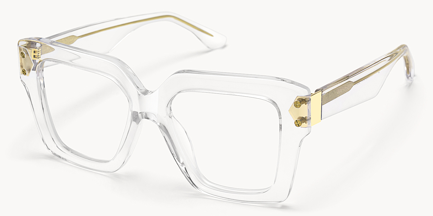 Azania - Square Crystal Eyeglasses