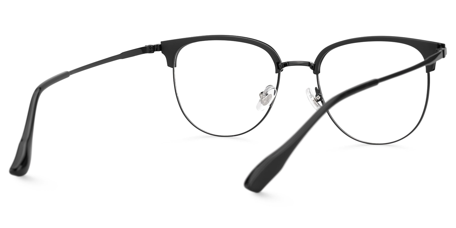 Grace - Round Black Eyeglasses